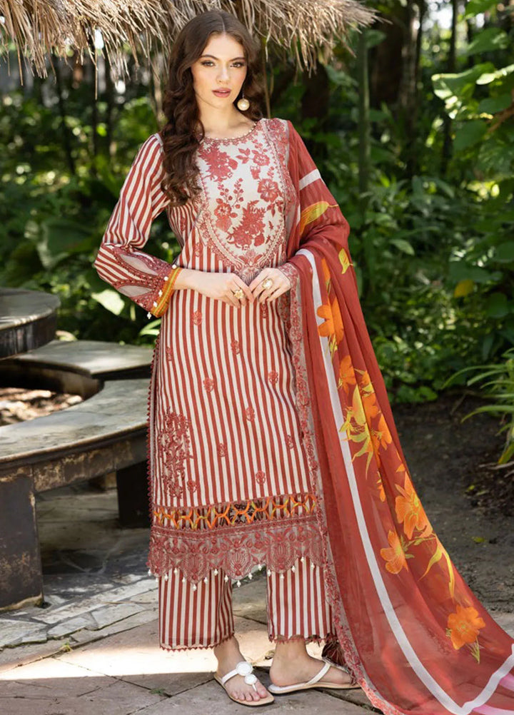 Naranji by Charizma Embroidered Lawn Suits Unstitched 3 Piece CRZ25N CN5-04 - Summer Collection