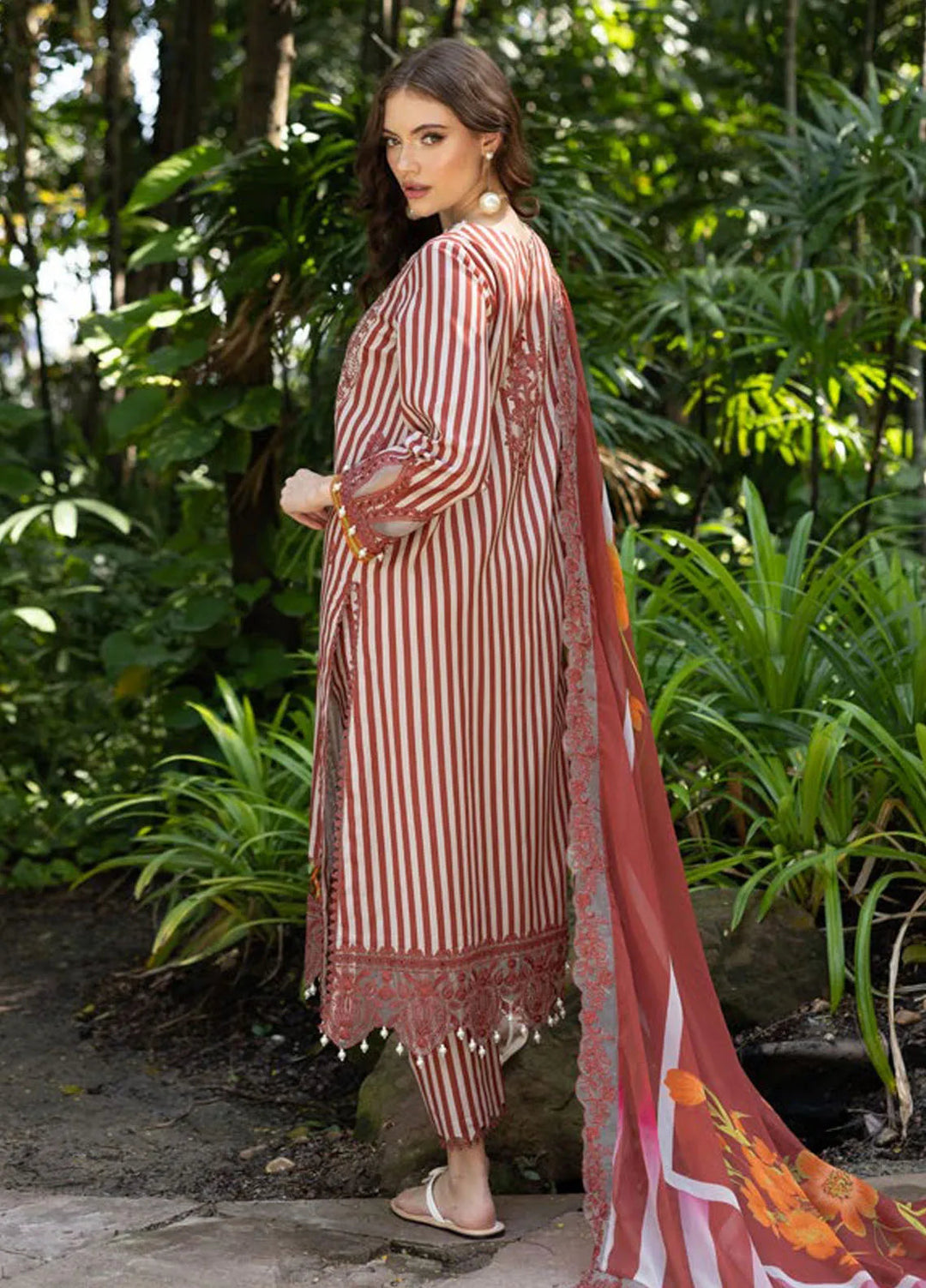 Naranji by Charizma Embroidered Lawn Suits Unstitched 3 Piece CRZ25N CN5-04 - Summer Collection