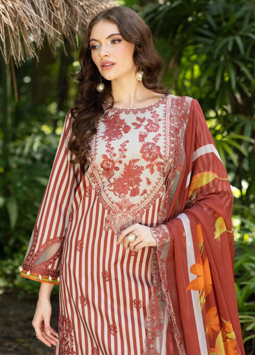 Naranji by Charizma Embroidered Lawn Suits Unstitched 3 Piece CRZ25N CN5-04 - Summer Collection