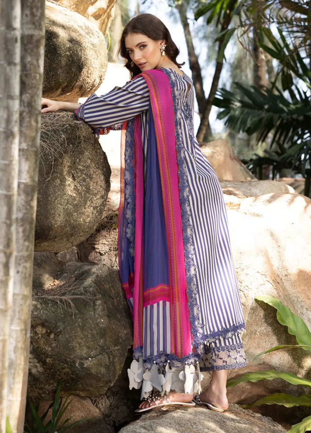 Naranji by Charizma Embroidered Lawn Suits Unstitched 3 Piece CRZ25N CN5-06 - Summer Collection