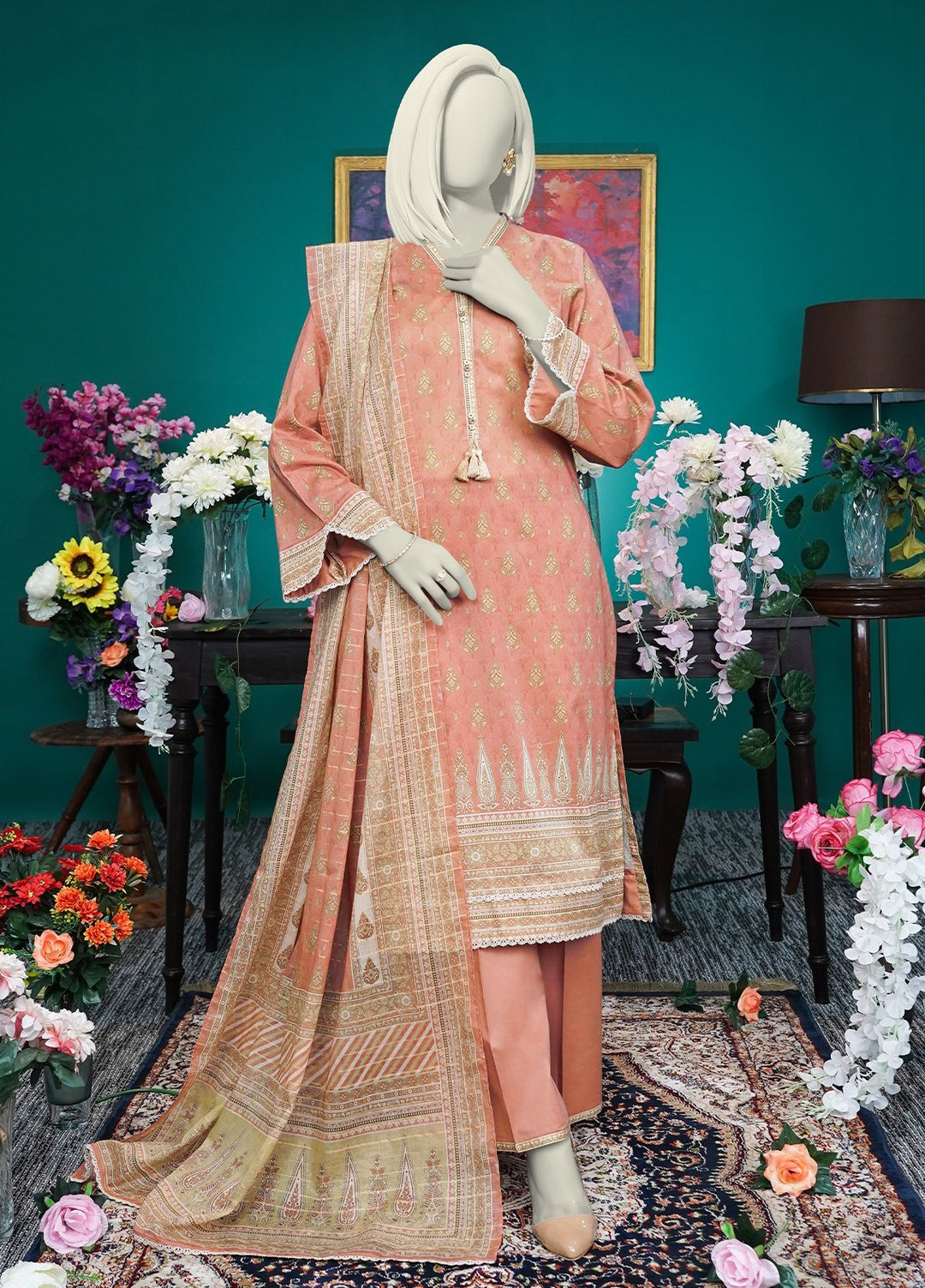 Narmin by Narkin Printed Lawn Suits Unstitched 3 Piece Suit NBN25US NUSL3228 - Summer Collection