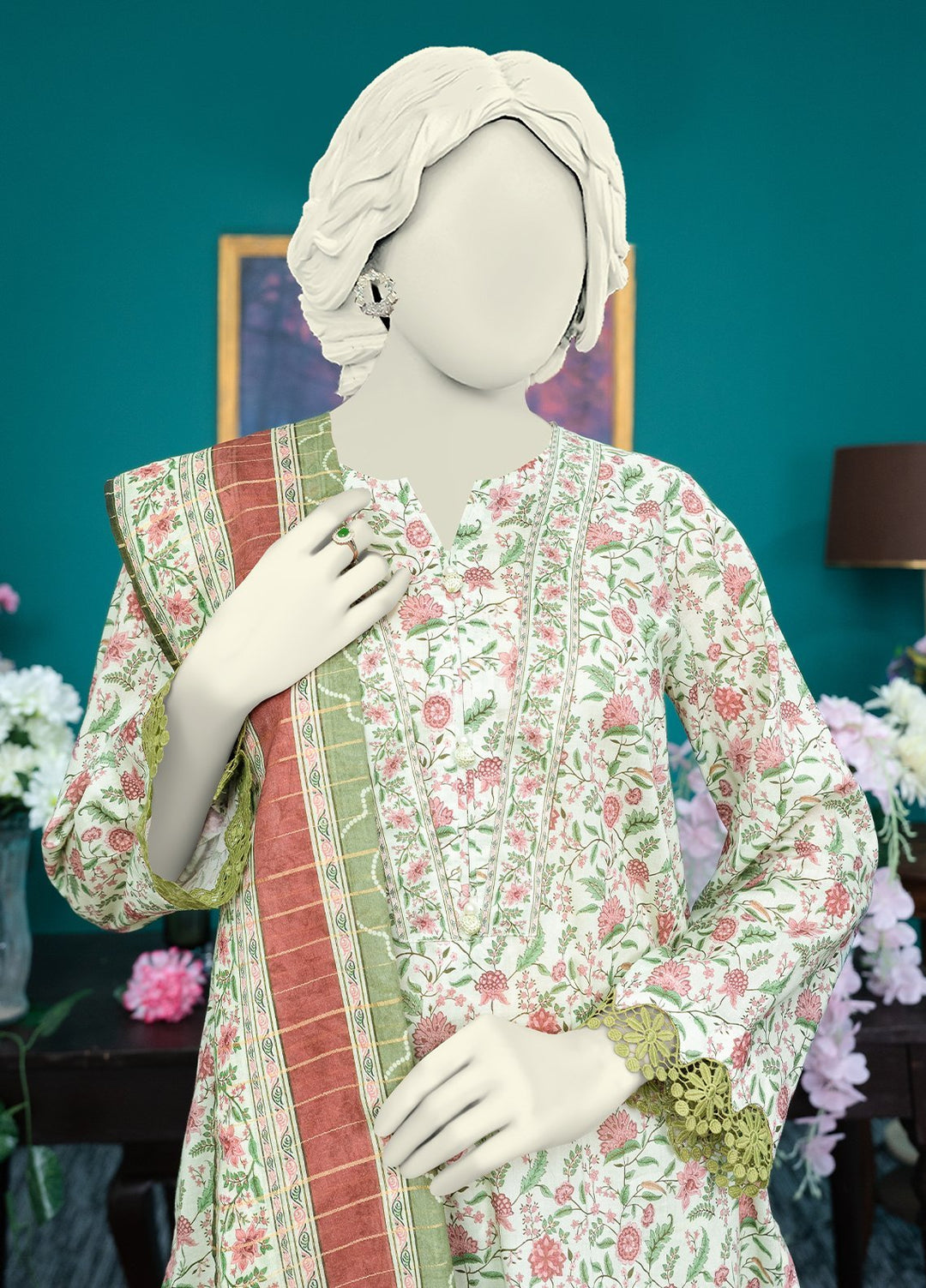 Narmin by Narkin Printed Lawn Suits Unstitched 3 Piece Suit NBN25US NUSL3232 - Summer Collection