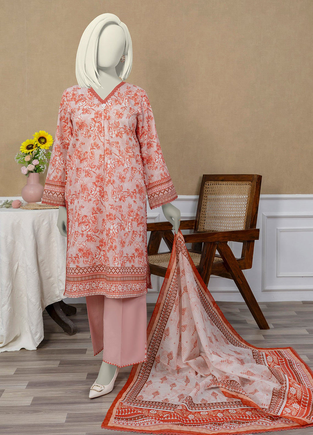 Narmin by Narkin Printed Lawn Suits Unstitched 3 Piece Suit NBN25US NUSL3258 - Summer Collection