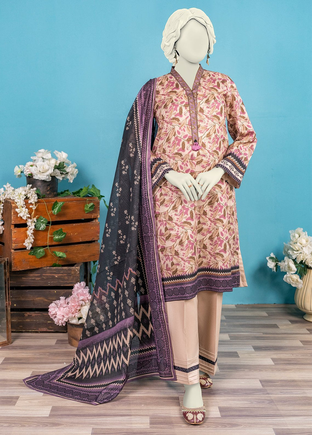 Narmin by Narkin Printed Lawn Suits Unstitched 3 Piece Suit NBN25US NUSL3281 - Summer Collection