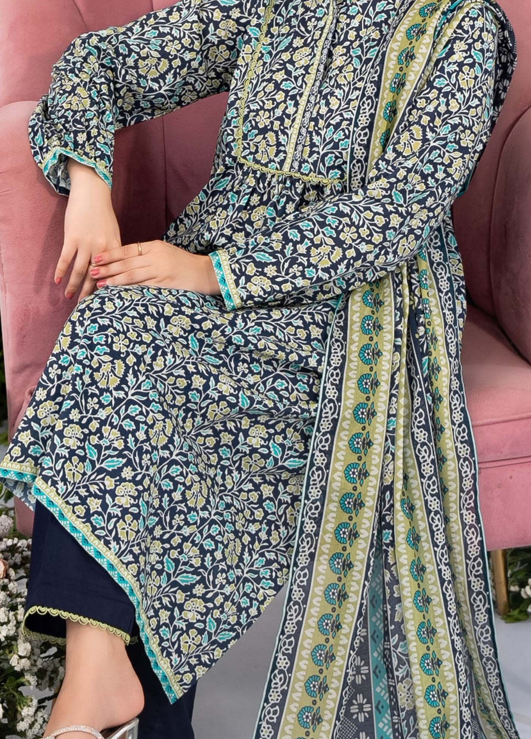 Narmin by Narkins Printed Lawn Suits Unstitched 3 Piece NBN25PL Nusl 3338 - Summer Collection