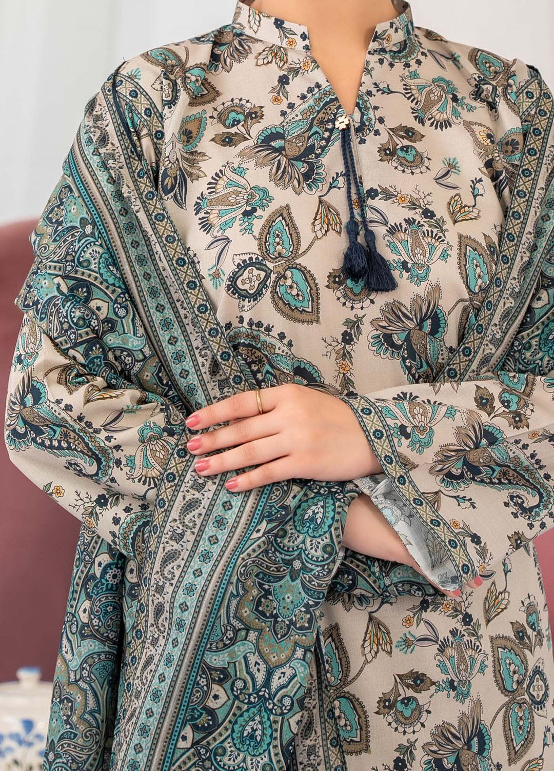 Narmin by Narkins Printed Lawn Suits Unstitched 3 Piece Nusl 3341 - Summer Collection