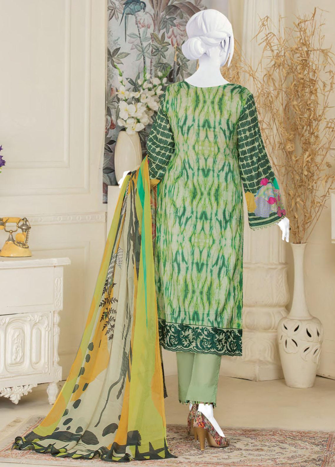 Naurang by Humdum Embroidered Lawn Suits Unstitched 3 Piece HD22NL D6 - Summer Collection