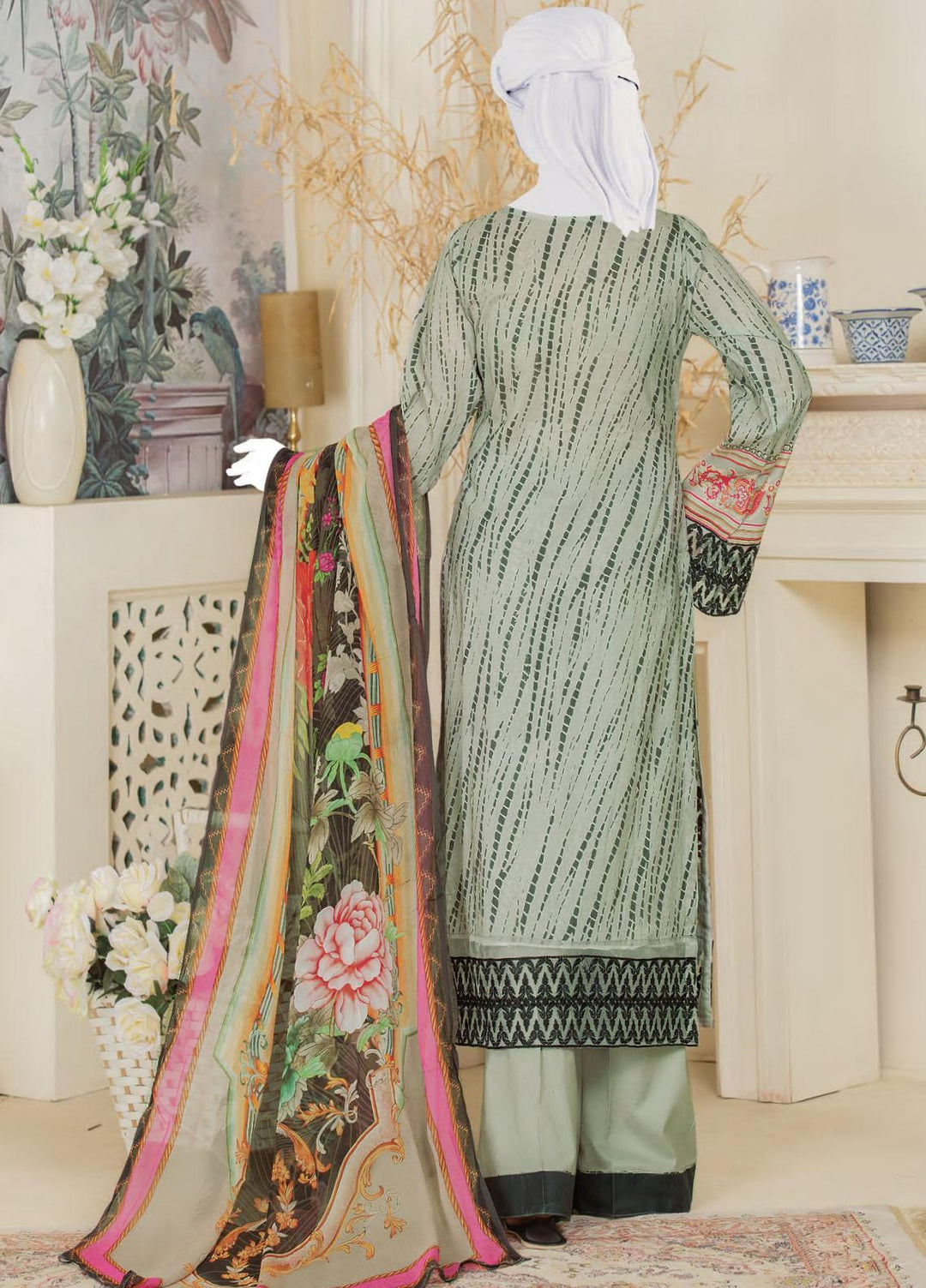 Naurang by Humdum Embroidered Lawn Suits Unstitched 3 Piece HD22NL D7 - Summer Collection