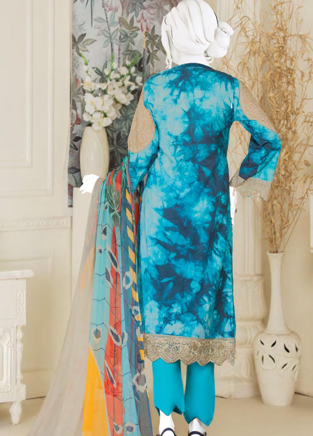 Naurang by Humdum Embroidered Lawn Suits Unstitched 3 Piece HD22NL D8 - Summer Collection