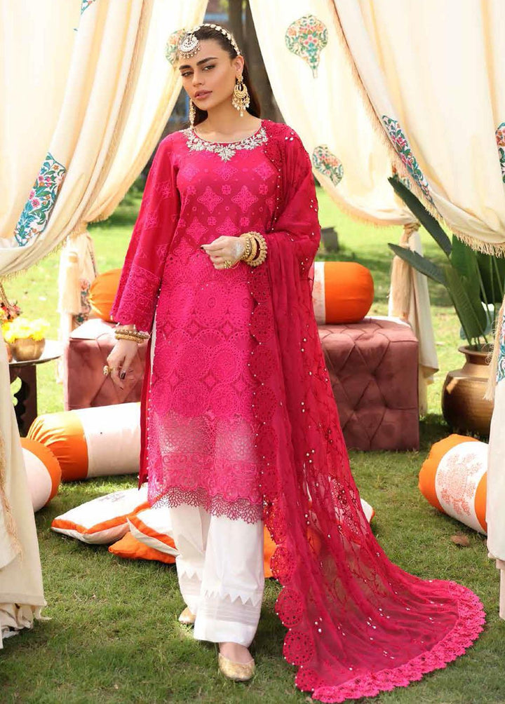 Nauratan By Nureh Embroidered Lawn Suits Unstitched 3 Piece NU22N NF-28 - Festive Collection
