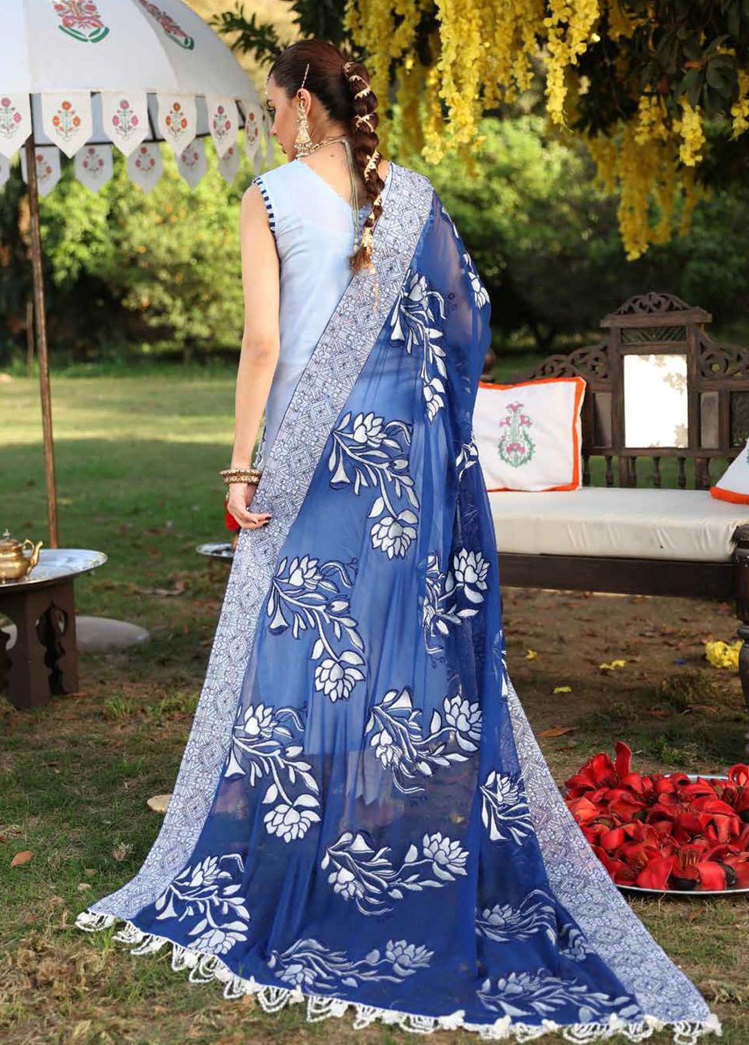 Nauratan By Nureh Embroidered Lawn Suits Unstitched 3 Piece NU22N NF-29 - Festive Collection