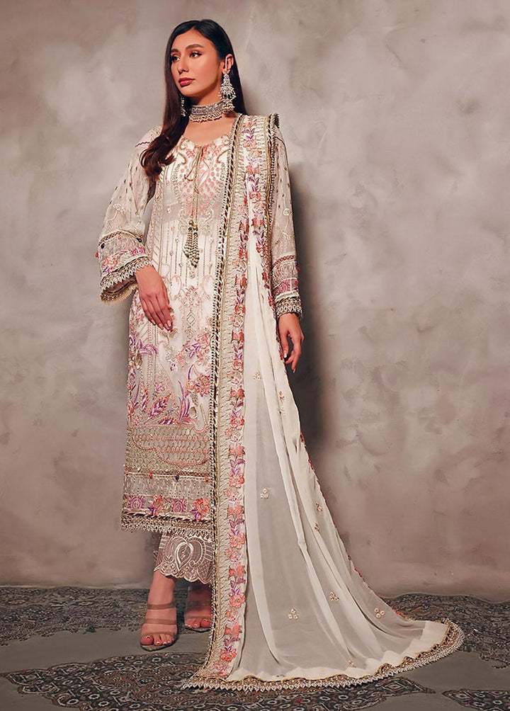 Naushad Imdad Embroidered Chiffon Suits Unstitched 3 Piece ND23C C1 - Luxury Collection