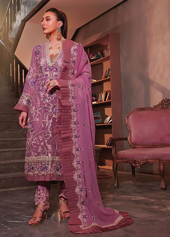Naushad Imdad Embroidered Chiffon Suits Unstitched 3 Piece ND23C C3 - Luxury Collection