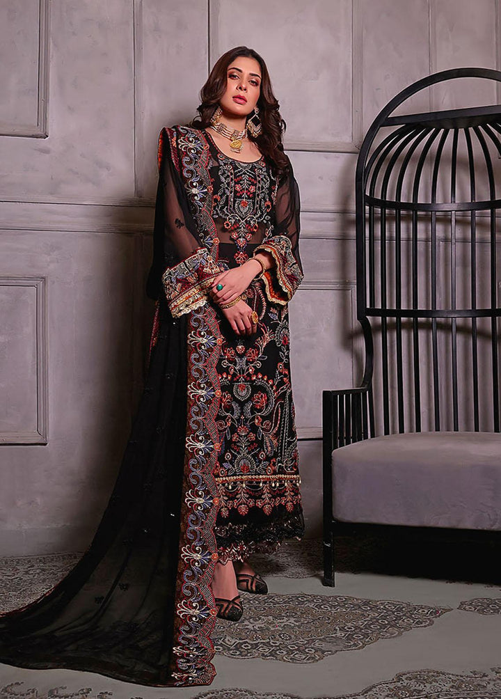 Naushad Imdad Embroidered Chiffon Suits Unstitched 3 Piece ND23C C4 - Luxury Collection