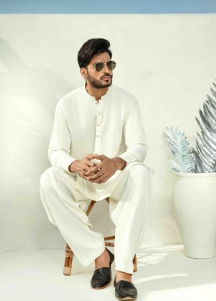 Naushad Imdad Wash N Wear Formal Shalwar Kameez for Men -  OFF WHITE SK