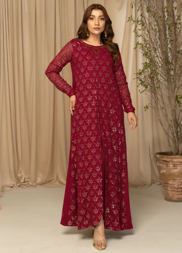 Nawabzadi By Meeral Embroidered Chiffon Suit Unstitched 2 Piece MRL24N Lyra - Formals Collection