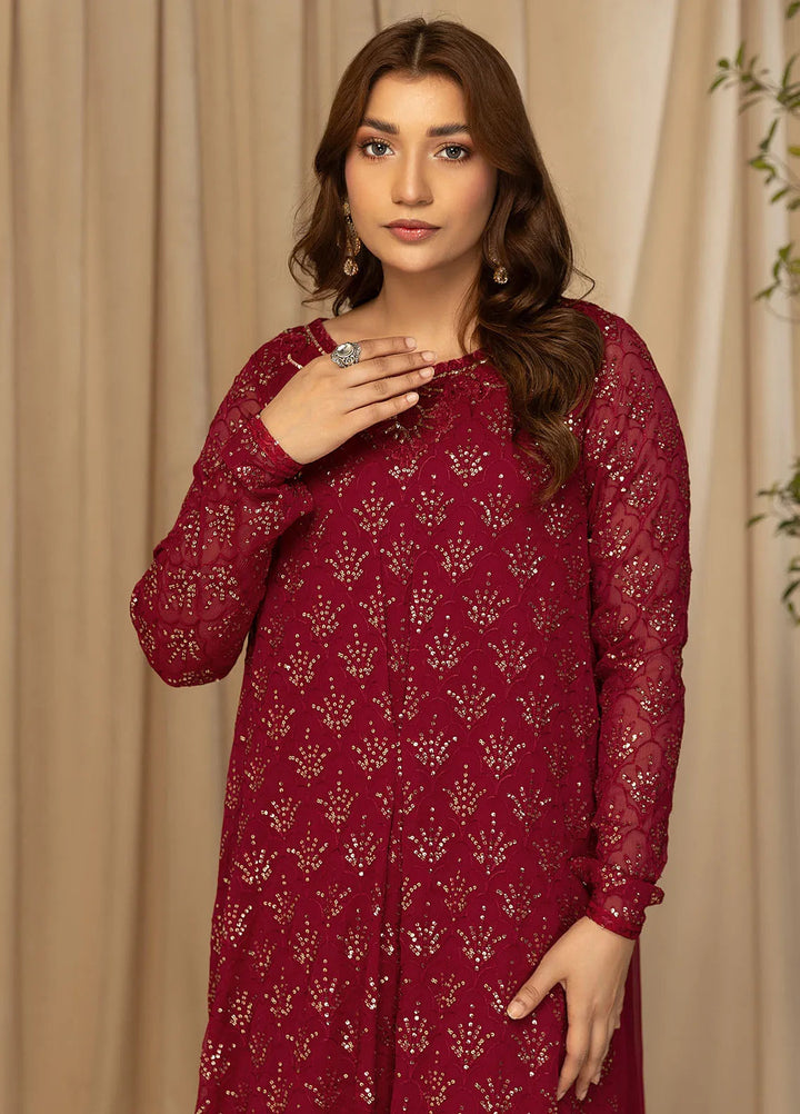Nawabzadi By Meeral Embroidered Chiffon Suit Unstitched 2 Piece MRL24N Lyra - Formals Collection