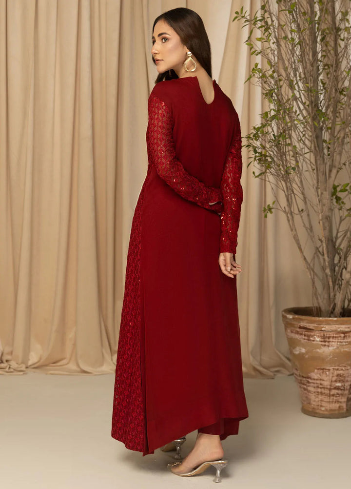 Nawabzadi By Meeral Embroidered Chiffon Suit Unstitched 2 Piece MRL24N Moh - Formals Collection