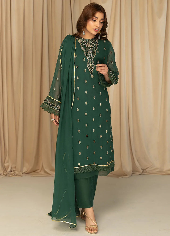 Nawabzadi By Meeral Embroidered Chiffon Suit Unstitched 3 Piece MRL24N Zuri - Formals Collection