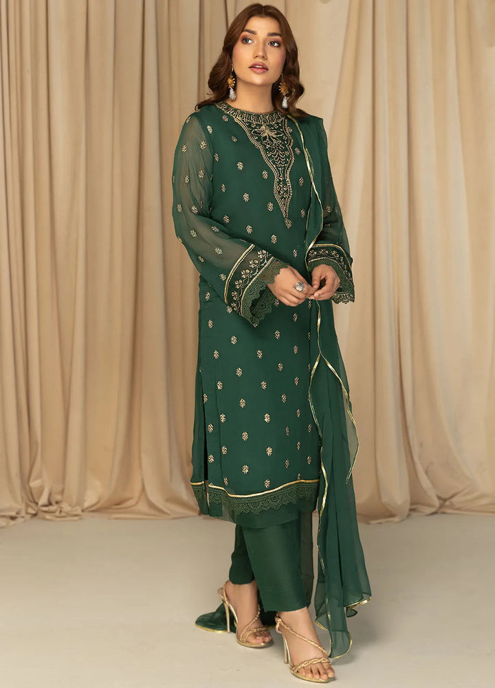 Nawabzadi By Meeral Embroidered Chiffon Suit Unstitched 3 Piece MRL24N Zuri - Formals Collection