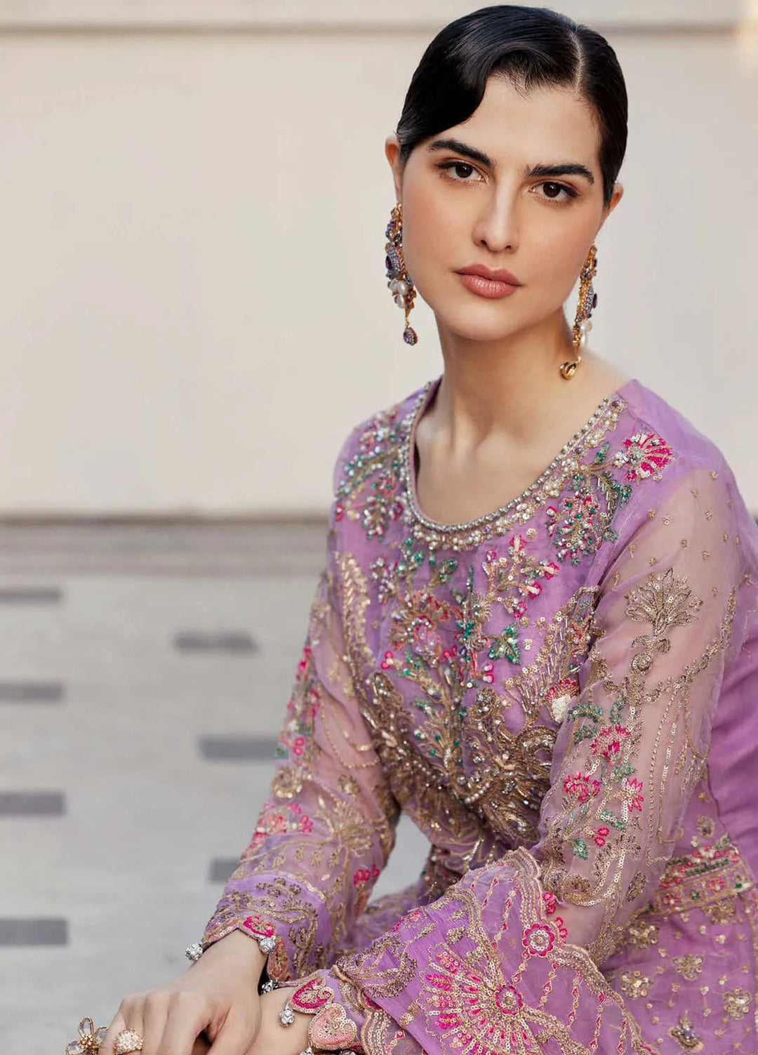 Nawabzadi by Emaan Adeel Embroidered Organza Suits Unstitched 3 Piece EA24N Giti - Formals Collection