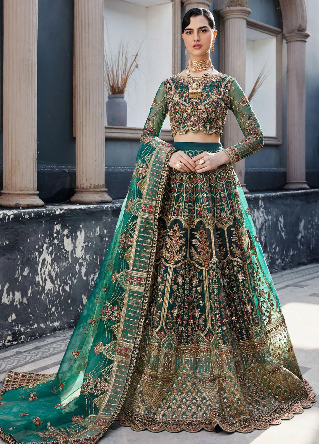 Nawabzadi by Emaan Adeel Embroidered Organza Suits Unstitched 3 Piece EA24N Laleena - Formals Collection
