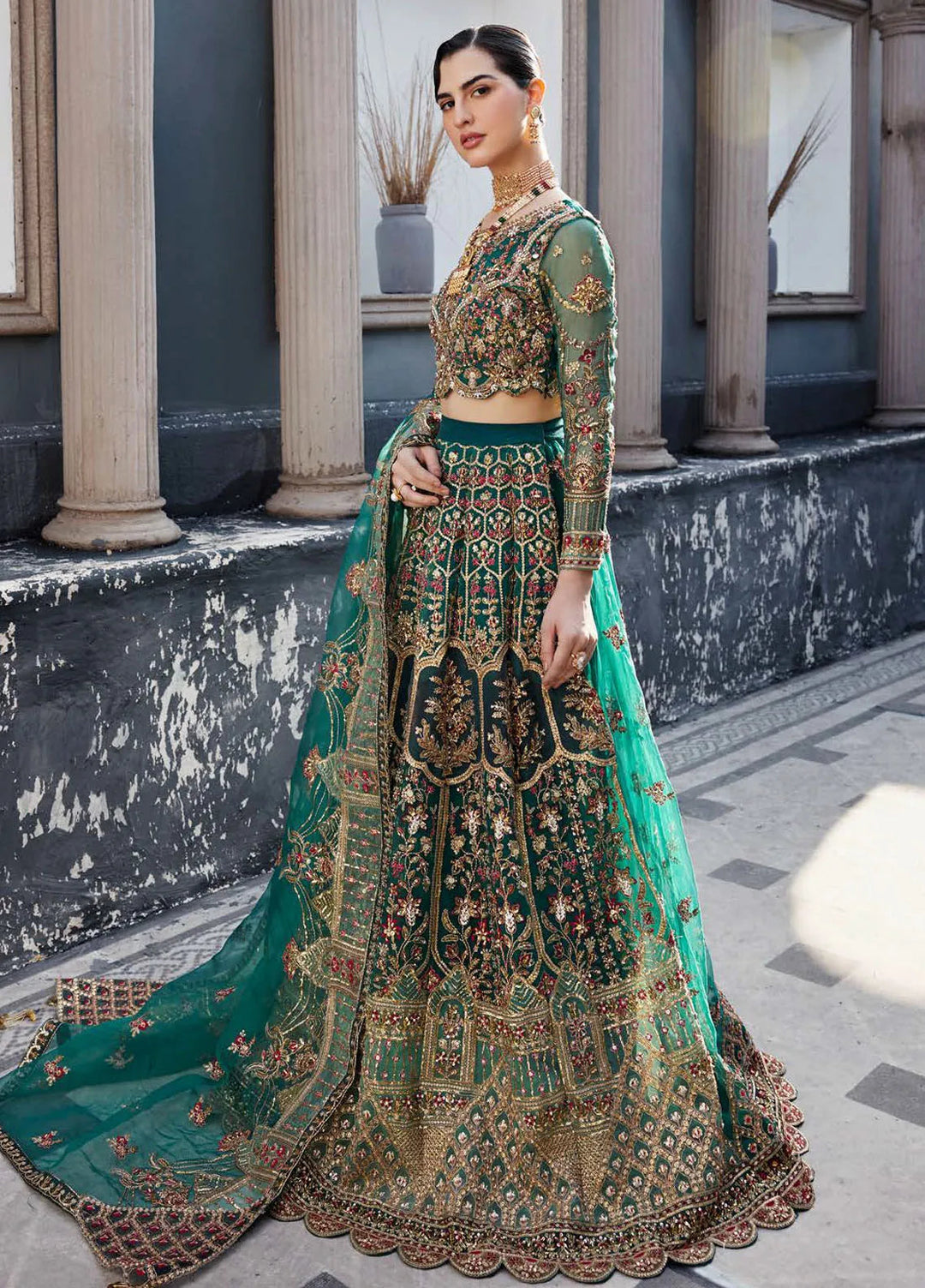 Nawabzadi by Emaan Adeel Embroidered Organza Suits Unstitched 3 Piece EA24N Laleena - Formals Collection