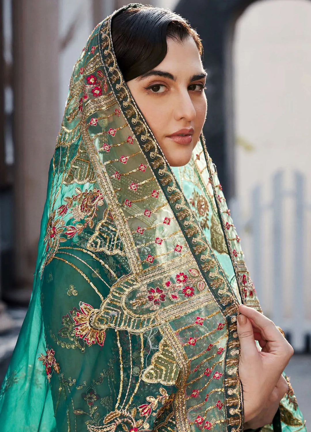 Nawabzadi by Emaan Adeel Embroidered Organza Suits Unstitched 3 Piece EA24N Laleena - Formals Collection
