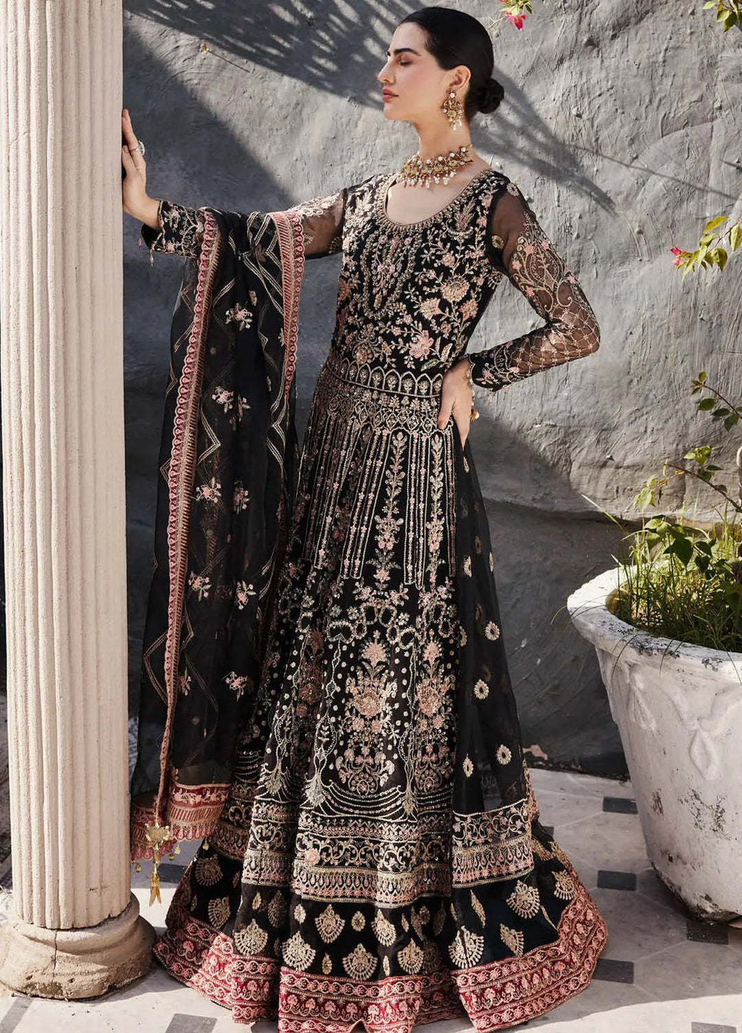Nawabzadi by Emaan Adeel Embroidered Organza Suits Unstitched 3 Piece EA24N Maanvi - Formals Collection