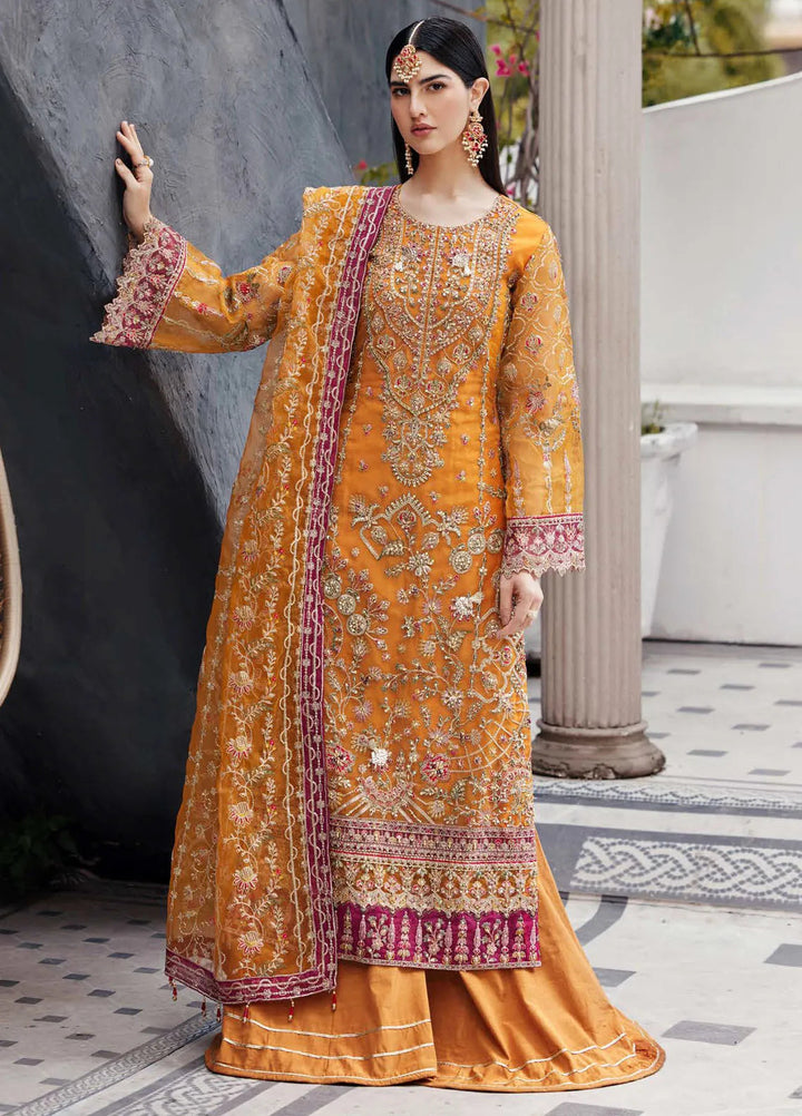 Nawabzadi by Emaan Adeel Embroidered Organza Suits Unstitched 3 Piece EA24N Ruhab - Formals Collection