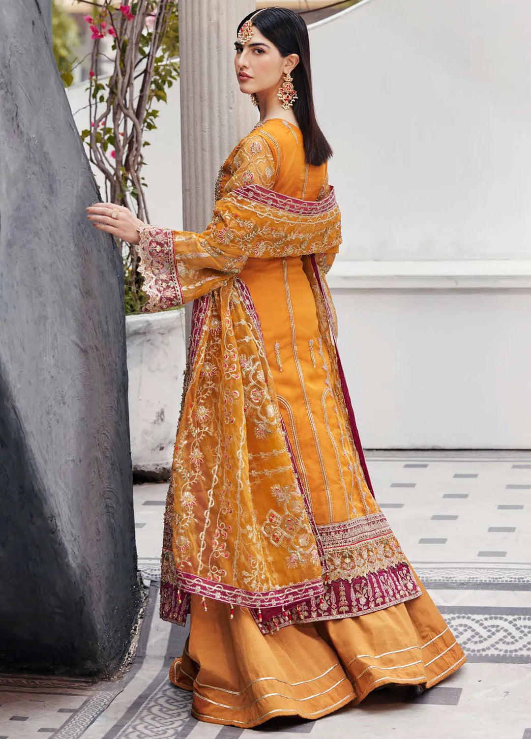 Nawabzadi by Emaan Adeel Embroidered Organza Suits Unstitched 3 Piece EA24N Ruhab - Formals Collection