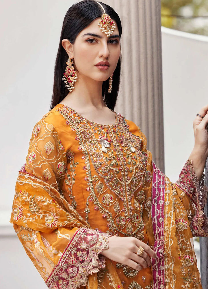Nawabzadi by Emaan Adeel Embroidered Organza Suits Unstitched 3 Piece EA24N Ruhab - Formals Collection