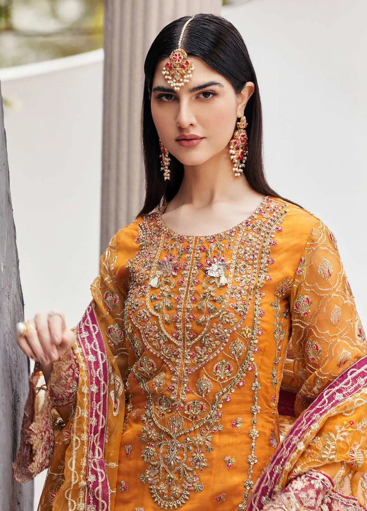 Nawabzadi by Emaan Adeel Embroidered Organza Suits Unstitched 3 Piece EA24N Ruhab - Formals Collection