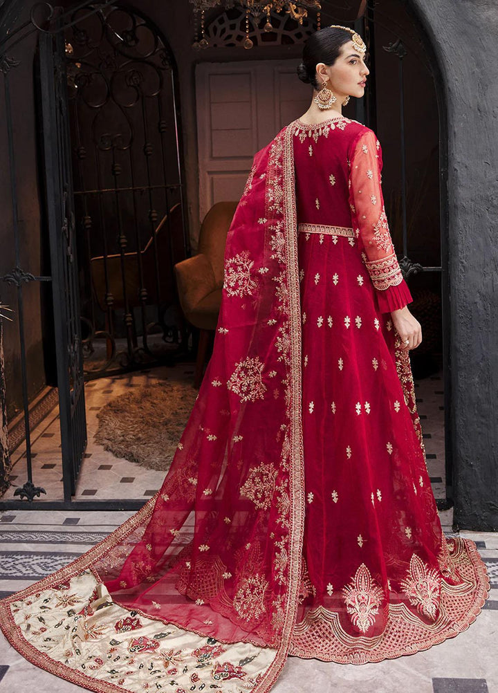 Nawabzadi By Emaan Adeel Embroidered Net Suits Unstitched 3 Piece NZ23EA NW-01 - Luxury Collection