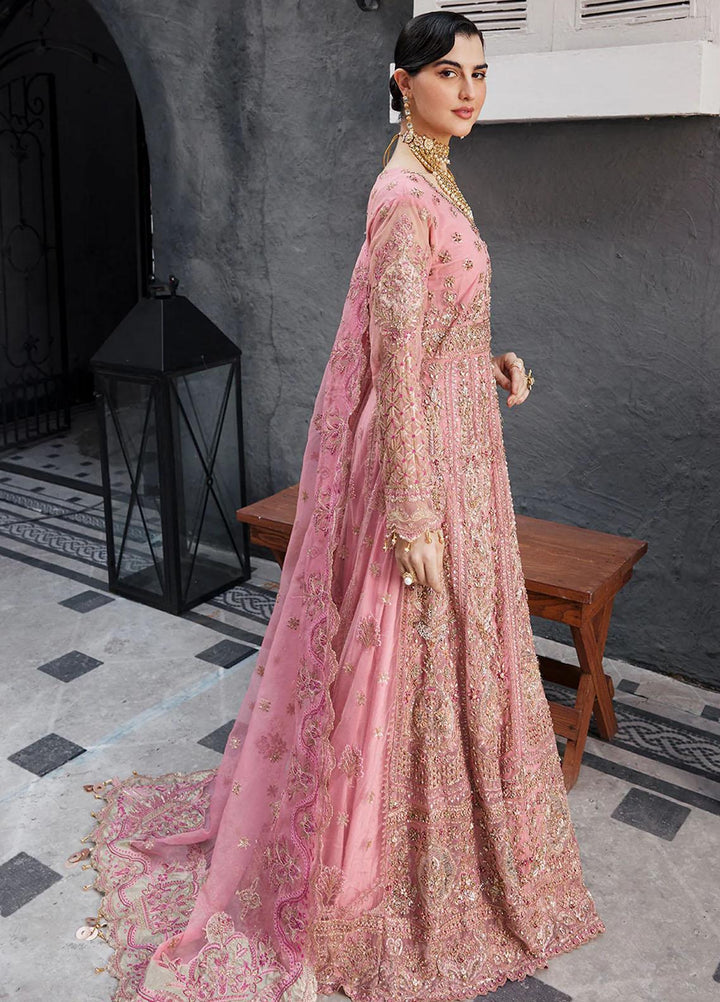 Nawabzadi By Emaan Adeel Embroidered Net Suits Unstitched 3 Piece NZ23EA NW-04 - Luxury Collection