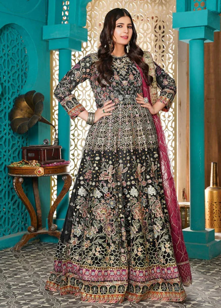 Naya Mausam by Gulnoor Pret Embroidered Bereze Net 3 Piece Suit Gulkari