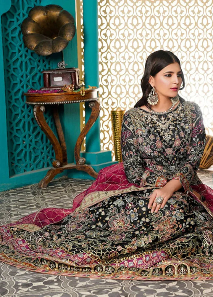 Naya Mausam by Gulnoor Pret Embroidered Bereze Net 3 Piece Suit Gulkari