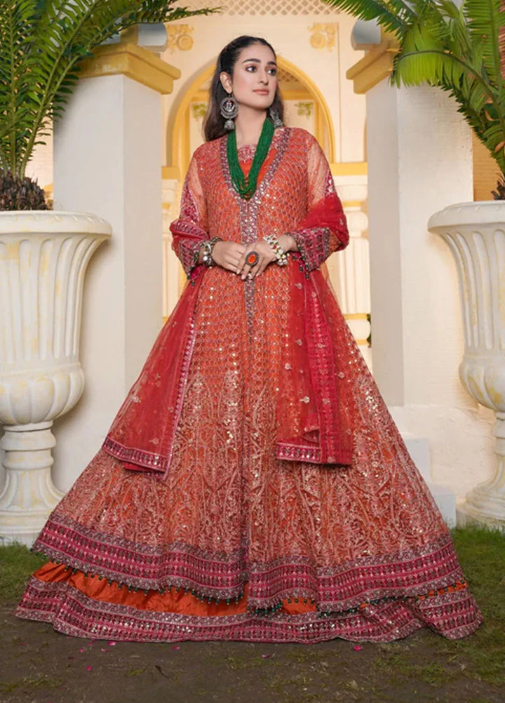 Naya Mausam by Gulnoor Pret Embroidered Bereze Net 3 Piece Suit Mantra