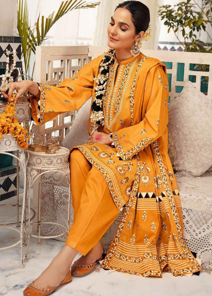 Nayaab By Gul Ahmed Printed Lawn Suits Unstitched 3 Piece GA22N CL-22128 - Summer Collection