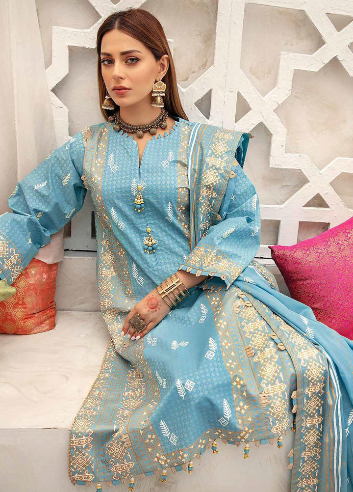 Nayaab By Gul Ahmed Printed Lawn Suits Unstitched 3 Piece GA22N CL-22129 - Summer Collection