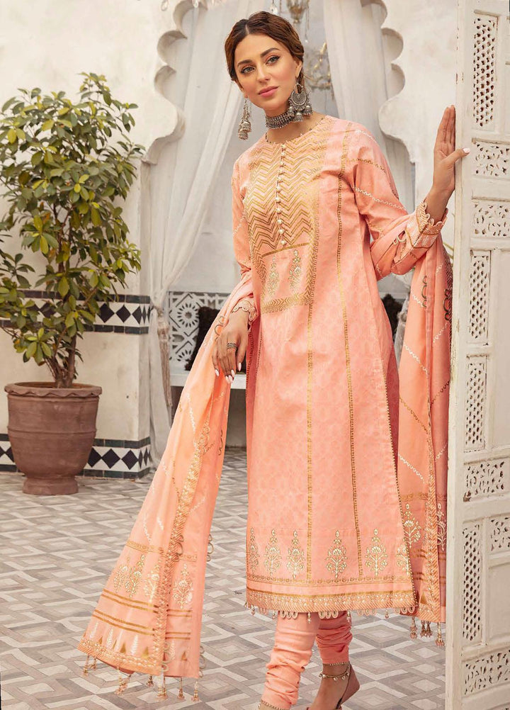 Nayaab By Gul Ahmed Printed Lawn Suits Unstitched 3 Piece GA22N CL-22130 - Summer Collection