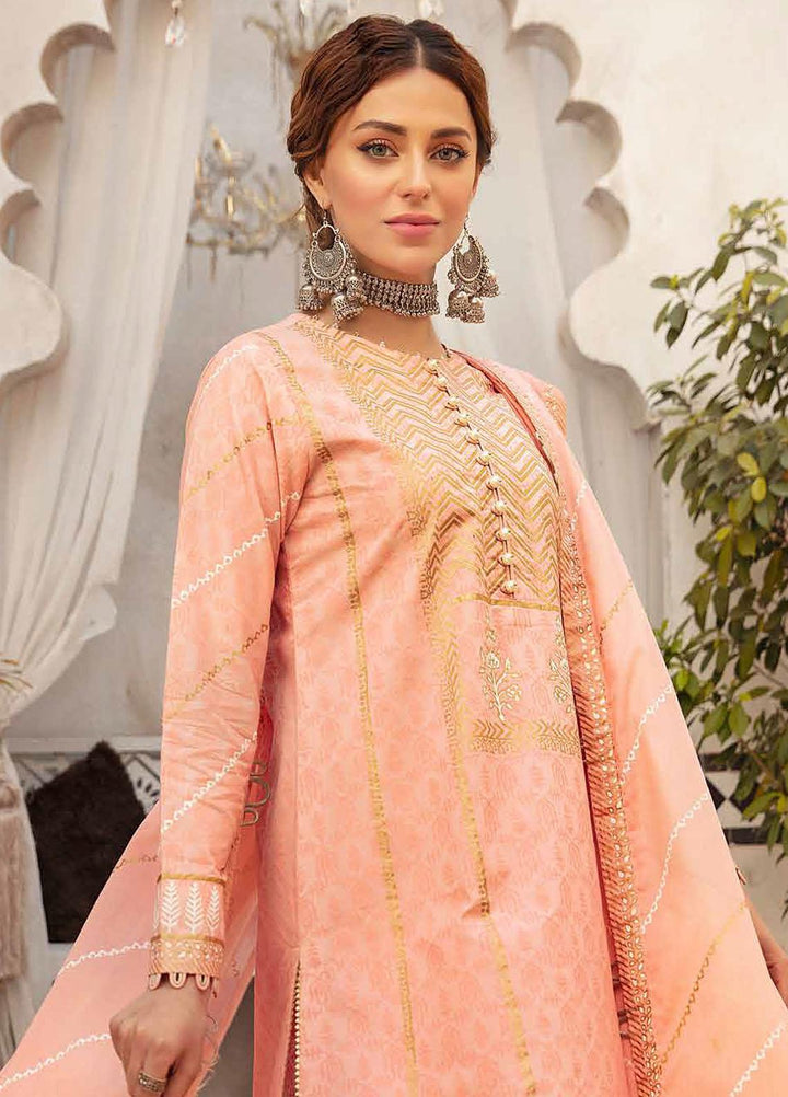 Nayaab By Gul Ahmed Printed Lawn Suits Unstitched 3 Piece GA22N CL-22130 - Summer Collection