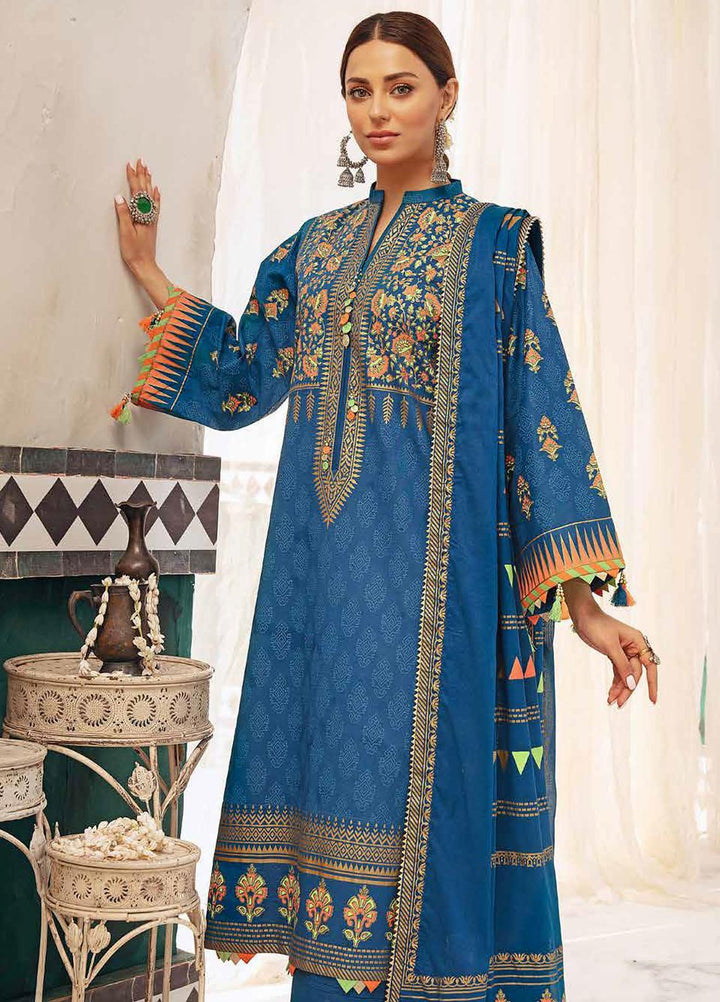 Nayaab By Gul Ahmed Printed Lawn Suits Unstitched 3 Piece GA22N CL-22133 - Summer Collection
