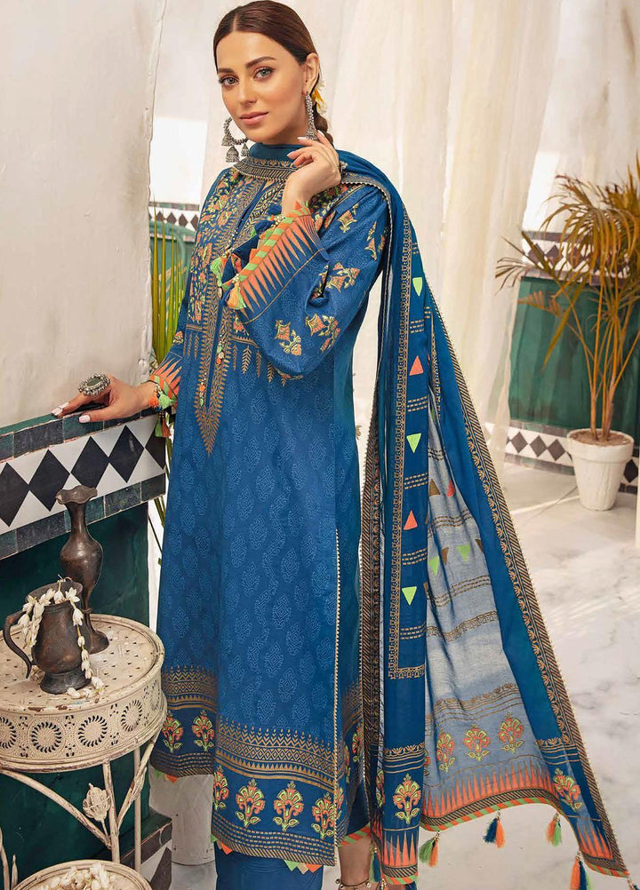 Nayaab By Gul Ahmed Printed Lawn Suits Unstitched 3 Piece GA22N CL-22133 - Summer Collection