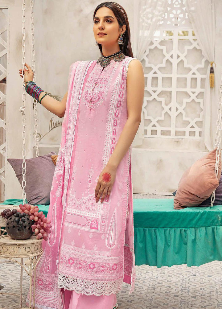 Nayaab By Gul Ahmed Printed Dobby Suits Unstitched 3 Piece GA22N DB-22006B - Summer Collection