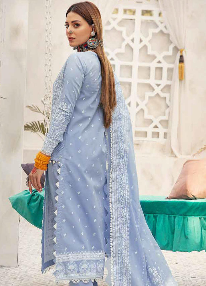Nayaab By Gul Ahmed Printed Dobby Suits Unstitched 3 Piece GA22N DB-22007A - Summer Collection