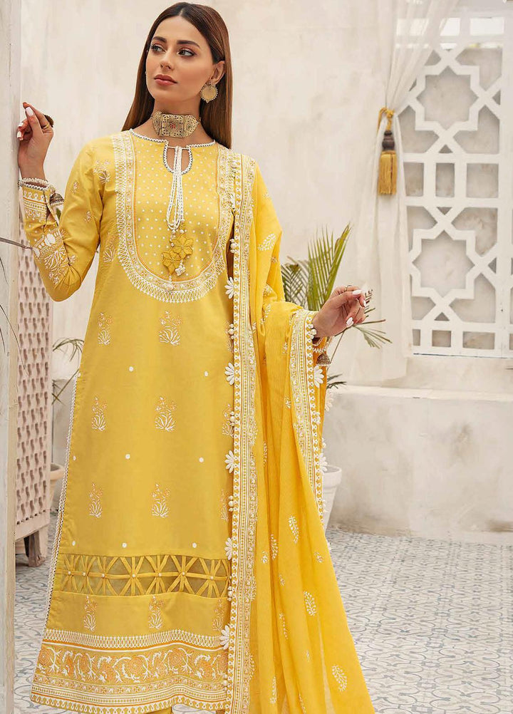 Nayaab By Gul Ahmed Printed Dobby Suits Unstitched 3 Piece GA22N DB-22008B - Summer Collection