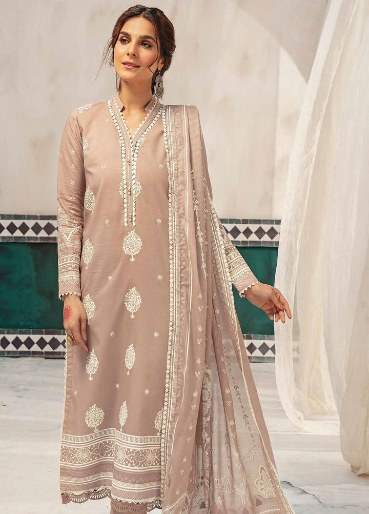 Nayaab By Gul Ahmed Printed Dobby Suits Unstitched 3 Piece GA22N DB-22009A - Summer Collection