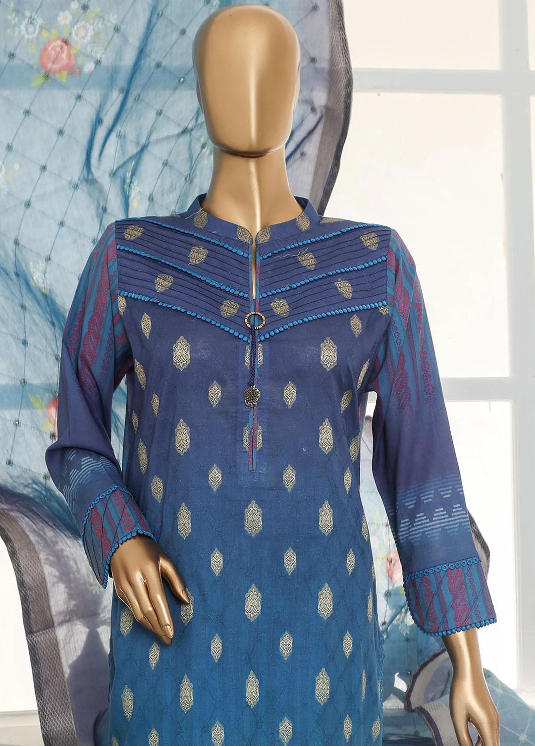 Nayaab By HZ Textiles Embroidered Jacquard Suits Unstitched 3 Piece HZ23N TJ-15980 - Winter Collection