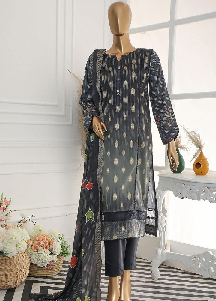 Nayaab By HZ Textiles Embroidered Jacquard Suits Unstitched 3 Piece HZ23N TJ-15981 - Winter Collection